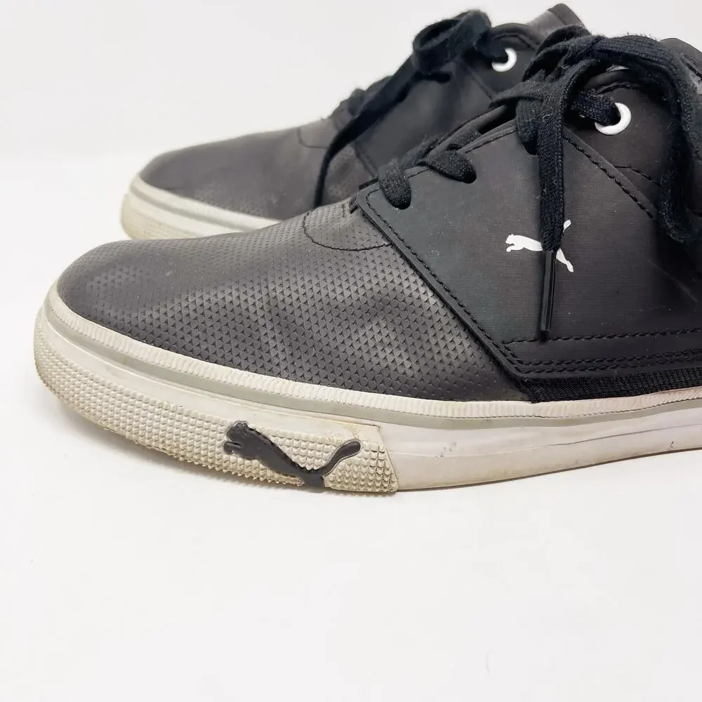 Puma Mens 10.5 Black El Ace Core Plus Sneakers Textured Lace Up Shoe Fashion - Picture 8 of 15